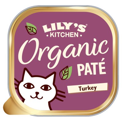 Lily's Kitchen Lily'S Kitchen Organic Pate Turkey Adult Wet Cat Food pet food packaging